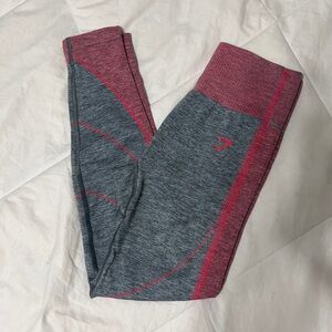 Gymshark Gray and Pink Leggings